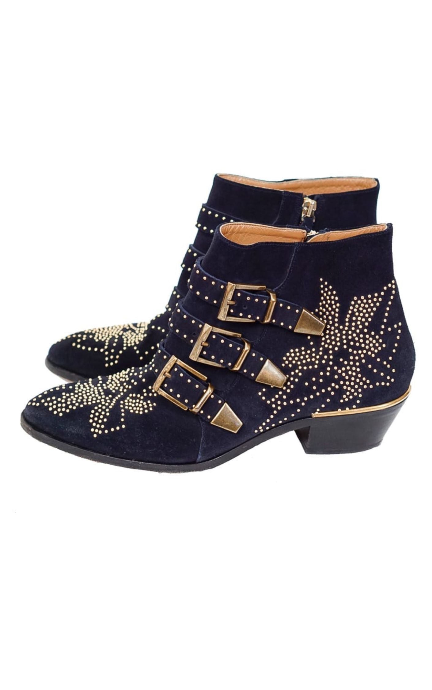 CHLOE Susanna Studded Suede Boots