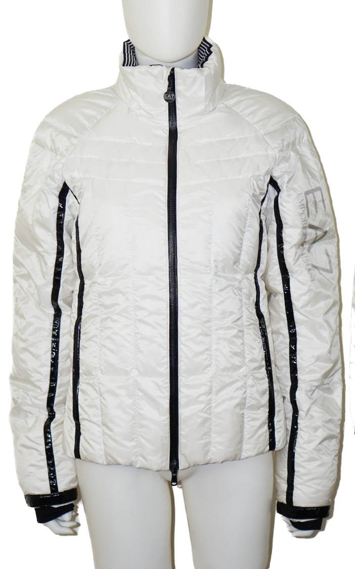 EMPORIO ARMANI EA7 White Puffer Padded Jacket resellum