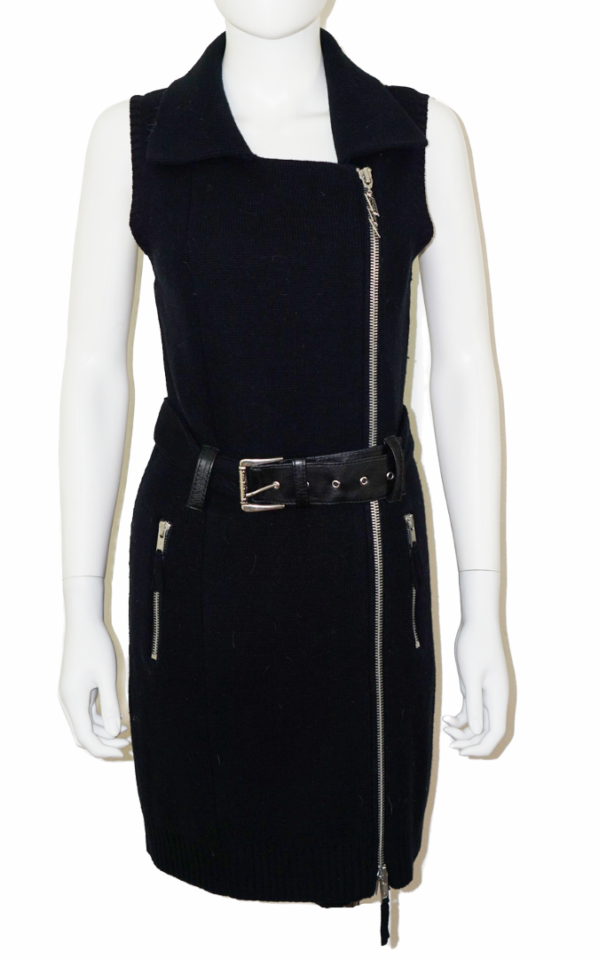 FAITH CONNEXION Knit Side Zip Vest Dress