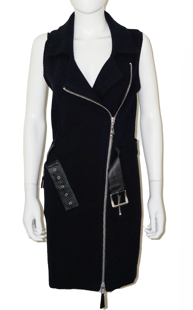 FAITH CONNEXION Knit Side Zip Vest Dress