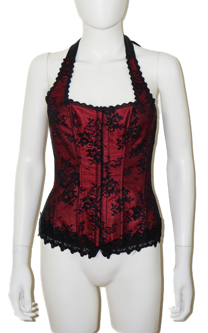 FREDERICK'S OF HOLLYWOOD Red Lace Corset
