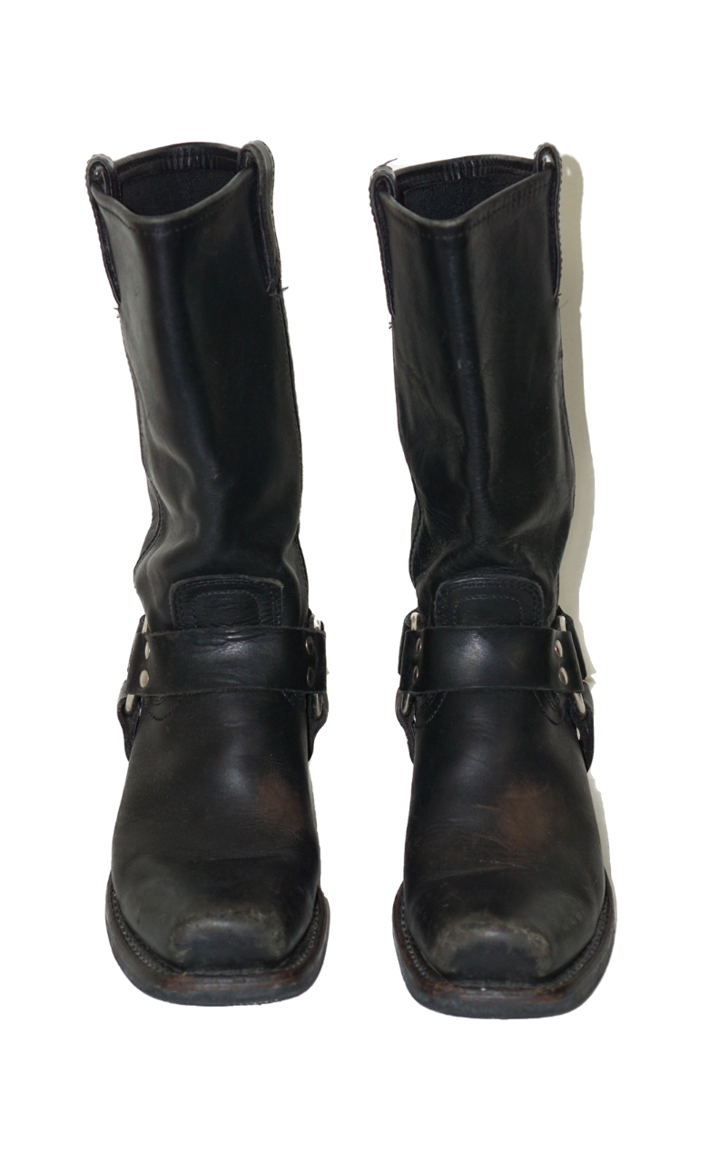 FRYE Harness Leather Biker Moto Boots