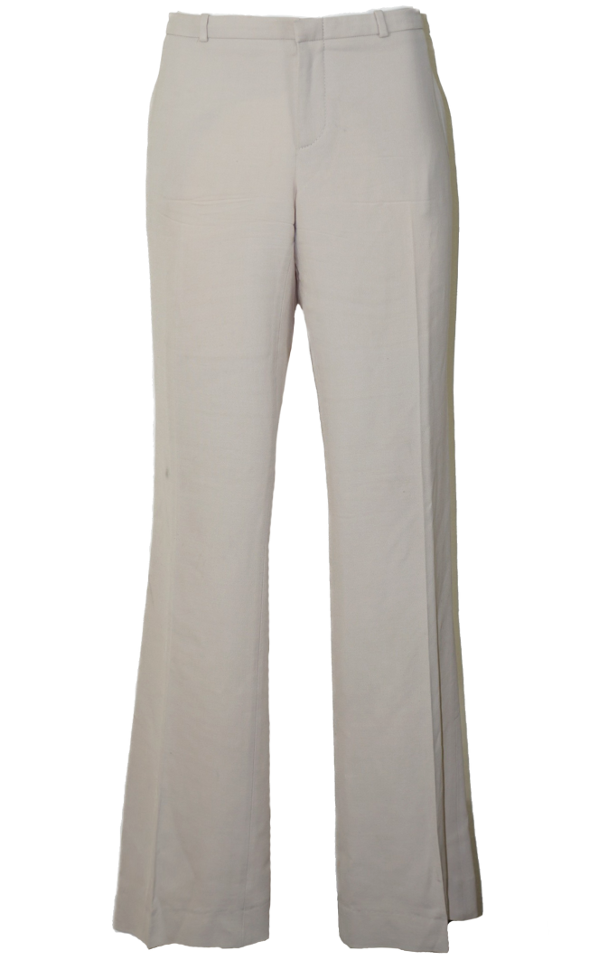 GUCCI Beige Tricotine Flared Bootcut Dress Pants resellum