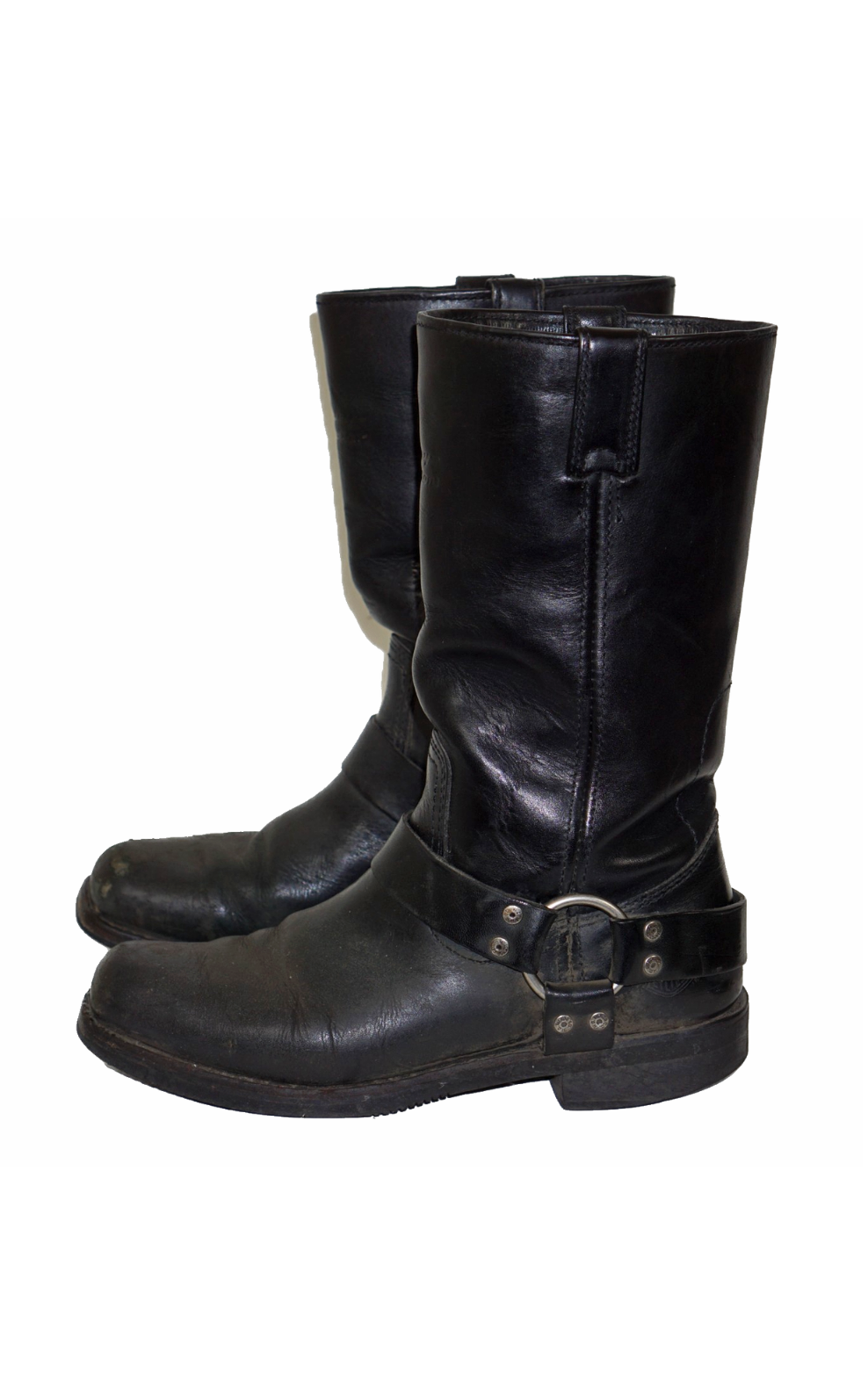 HARLEY DAVIDSON Vintage 80s Moto Leather Boots
