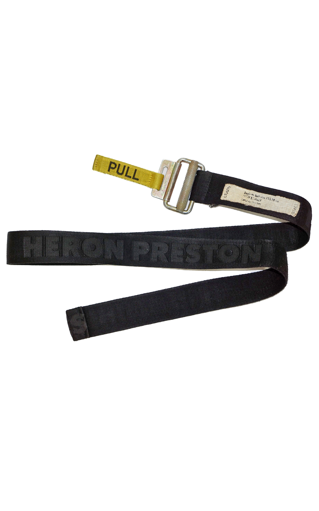 HERON PRESTON Logo Pull Black Belt One Size resellum