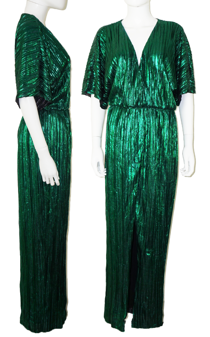 HOUSE OF HARLOW x REVOLVE Green Pleated Dress resellum