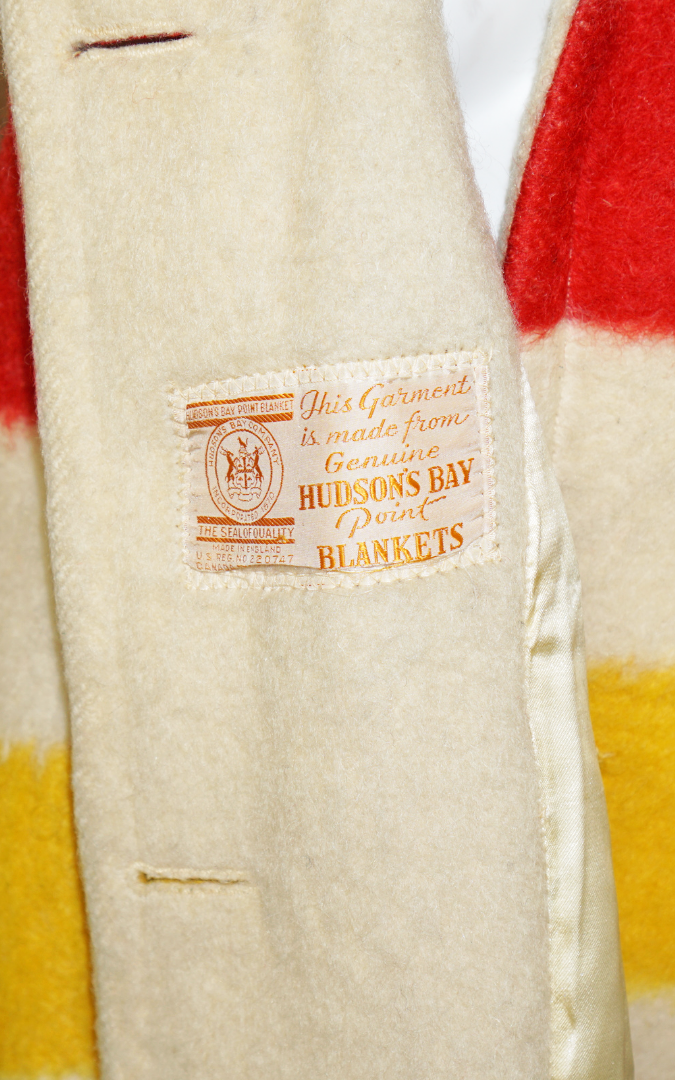 HUDSON'S BAY Vintage 70s Wool Striped Coat