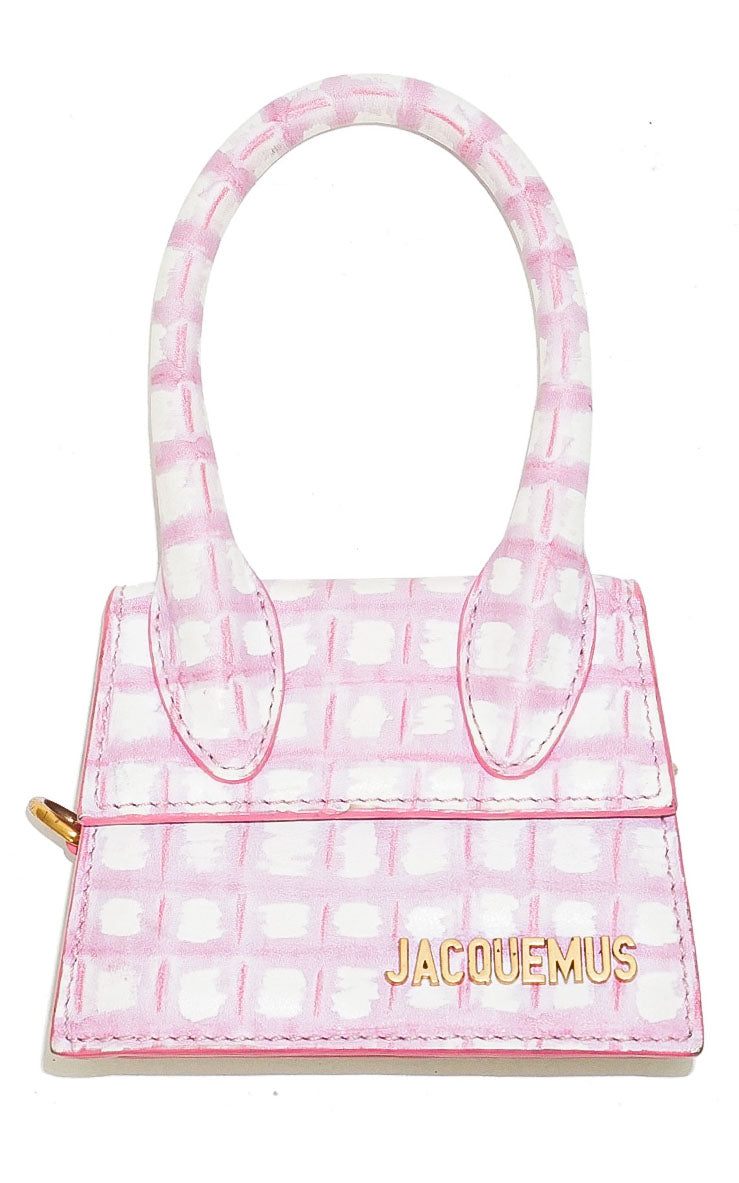 JACQUEMUS Le Chiquito Pink Checker Bag