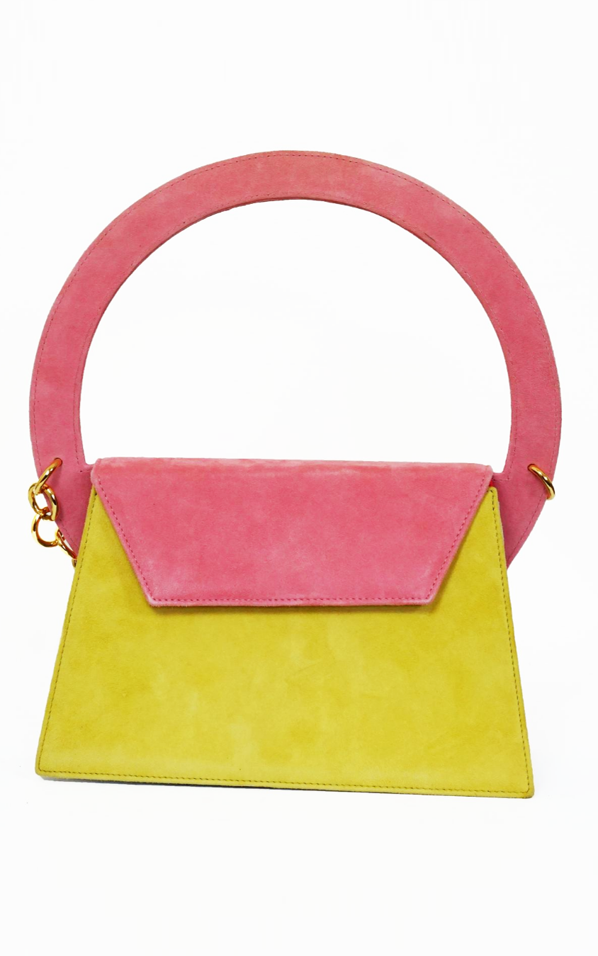 JACQUEMUS Le Sac Rond Pink Multicolor Bag