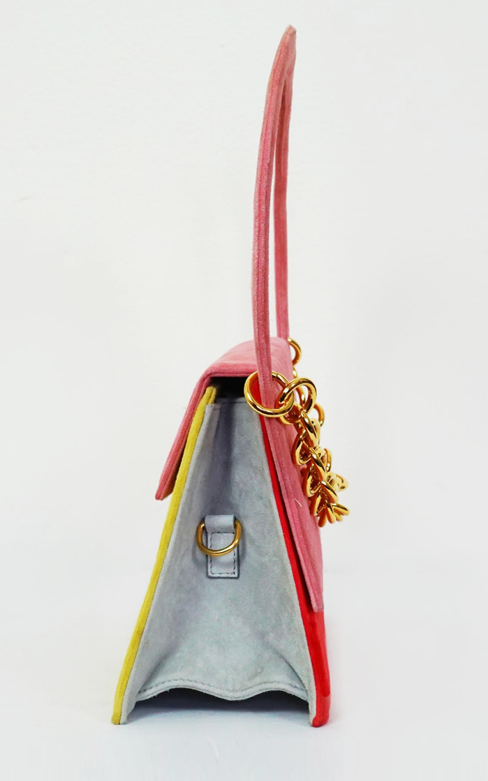 JACQUEMUS Le Sac Rond Pink Multicolor Bag