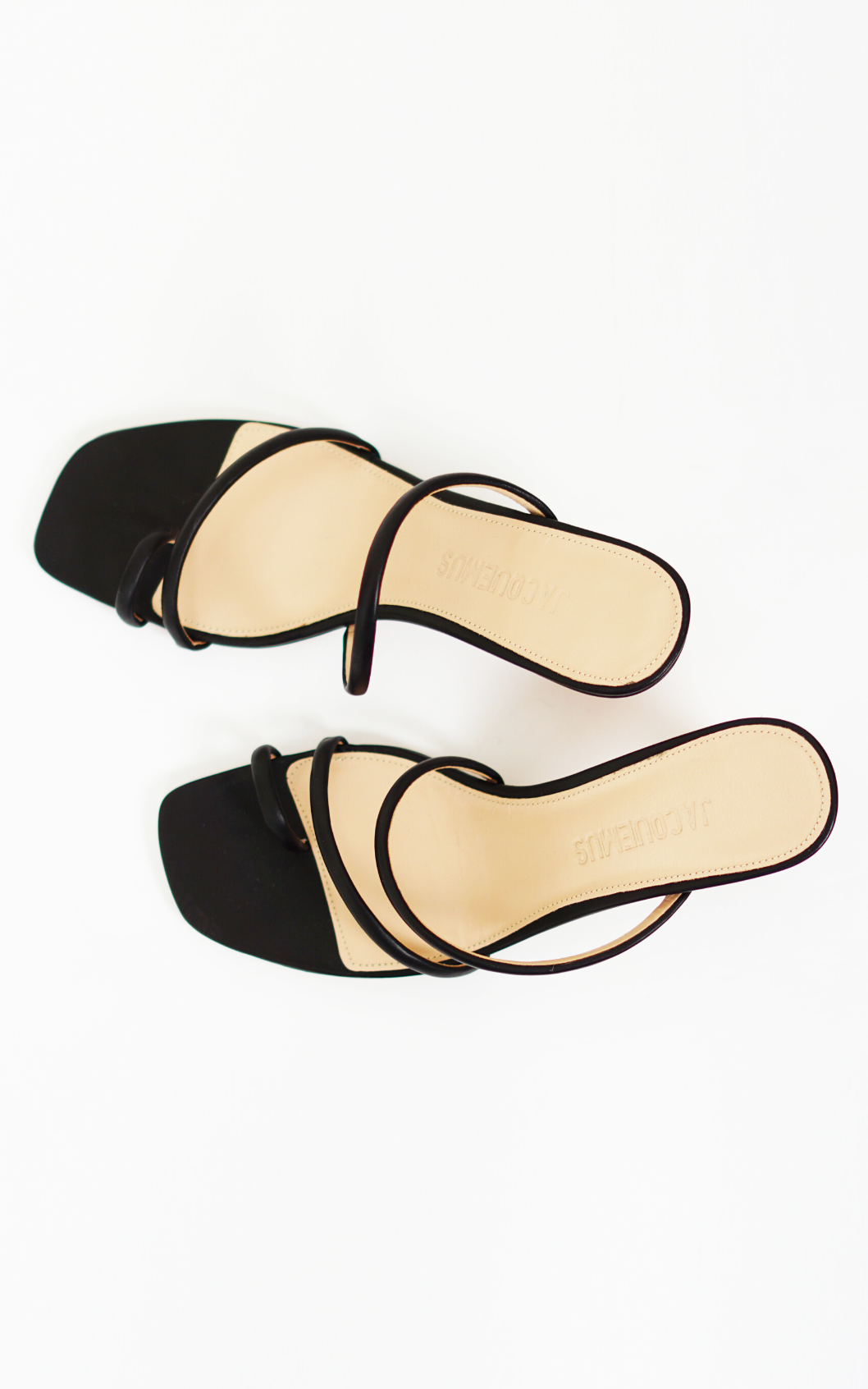 JACQUEMUS Les Sandales Noli Kitten Heel Mules