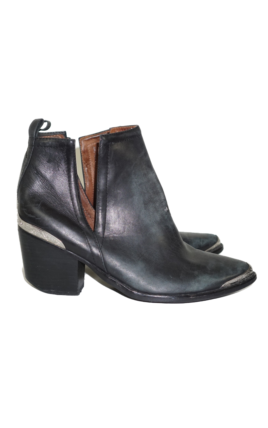 JEFFREY CAMPBELL Black Cutout Ankle Boots