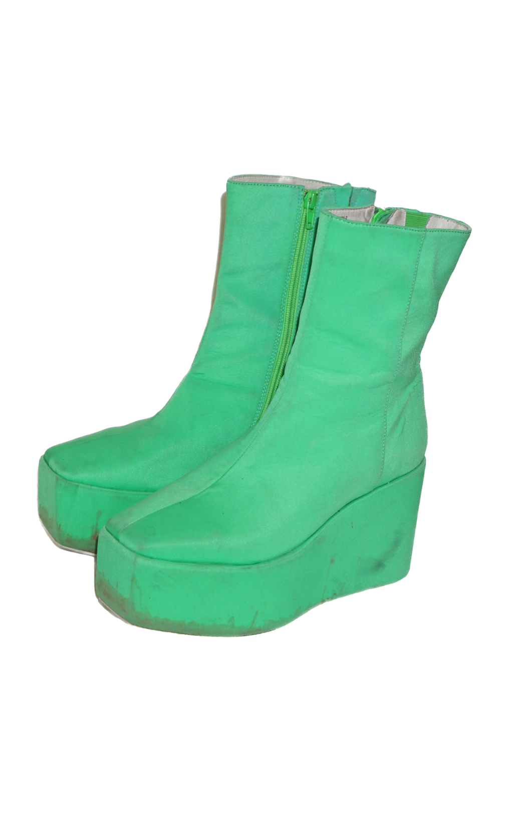 JEFFREY CAMPBELL Neon Green Wedge Boots resellum