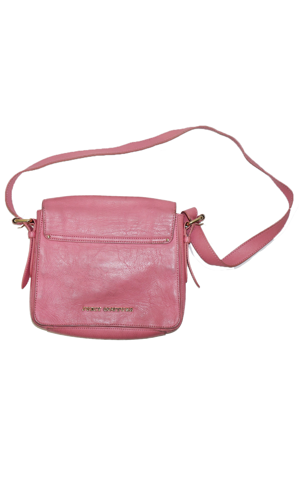JUICY COUTURE Pink Leather Crystal Cross Bag resellum