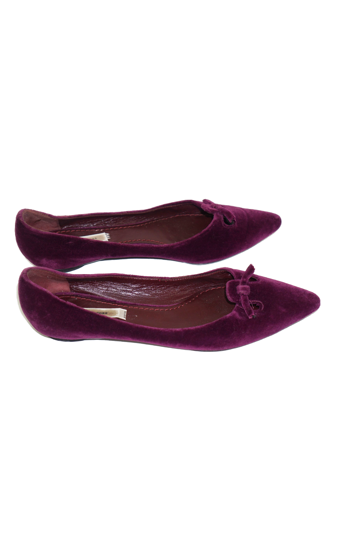 MARC JACOBS Vintage Purple Velvet Flats