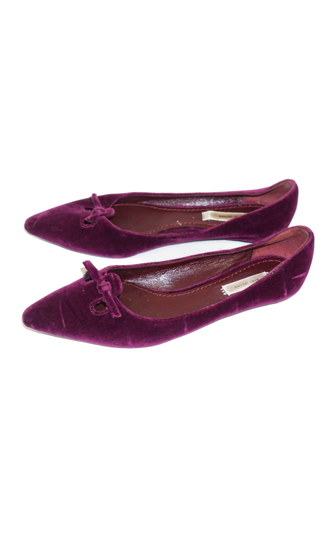 MARC JACOBS Vintage Purple Velvet Flats