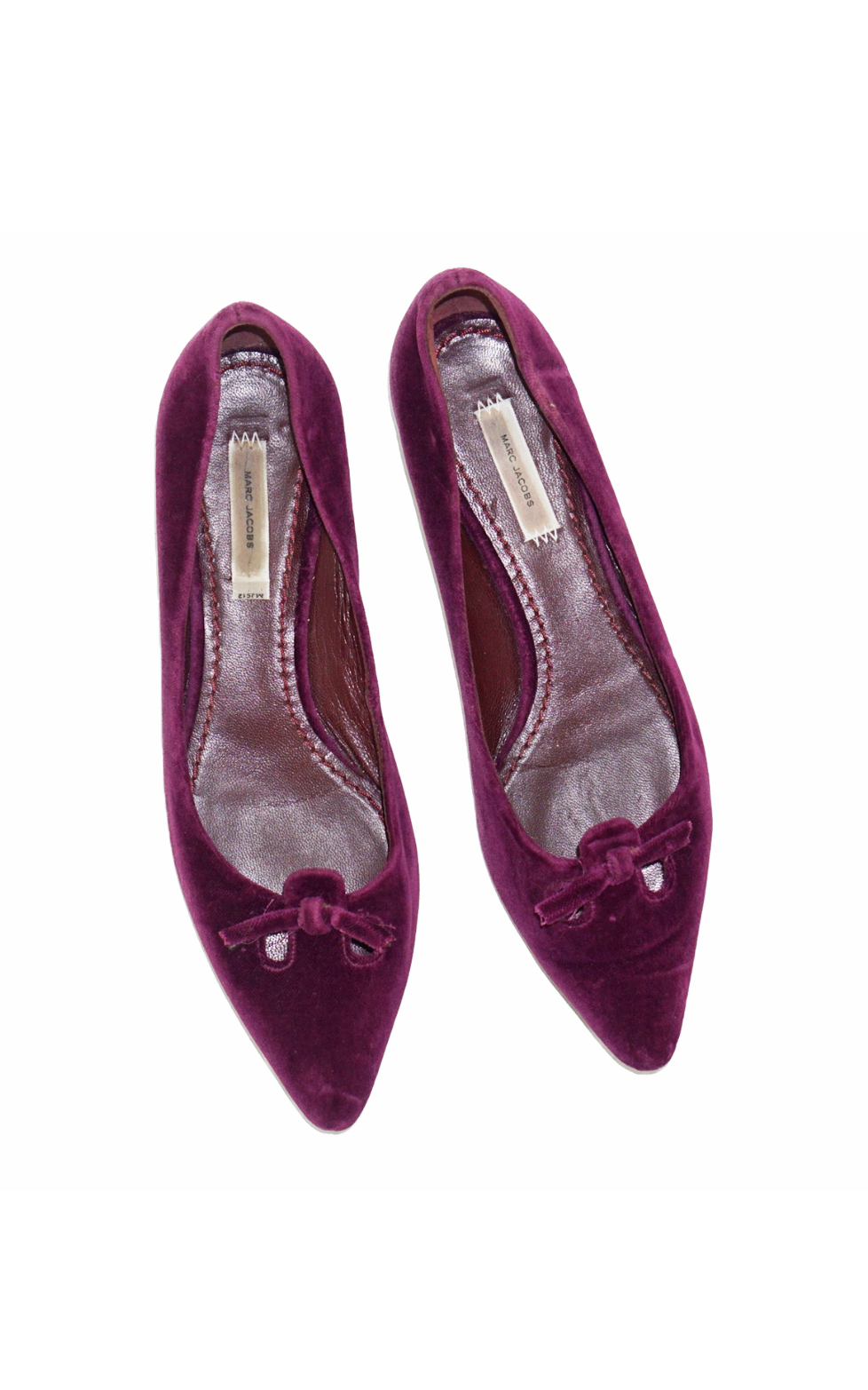 MARC JACOBS Vintage Purple Velvet Flats