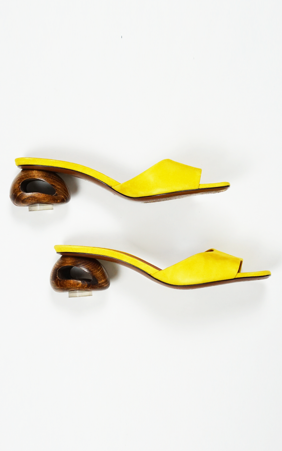 NEOUS Liparis Yellow Suede Slides