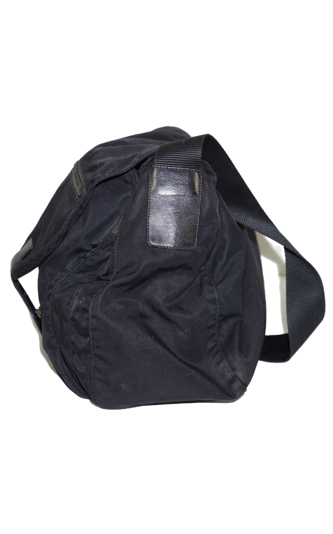 PRADA Logo Nylon Large Crossbody Bag