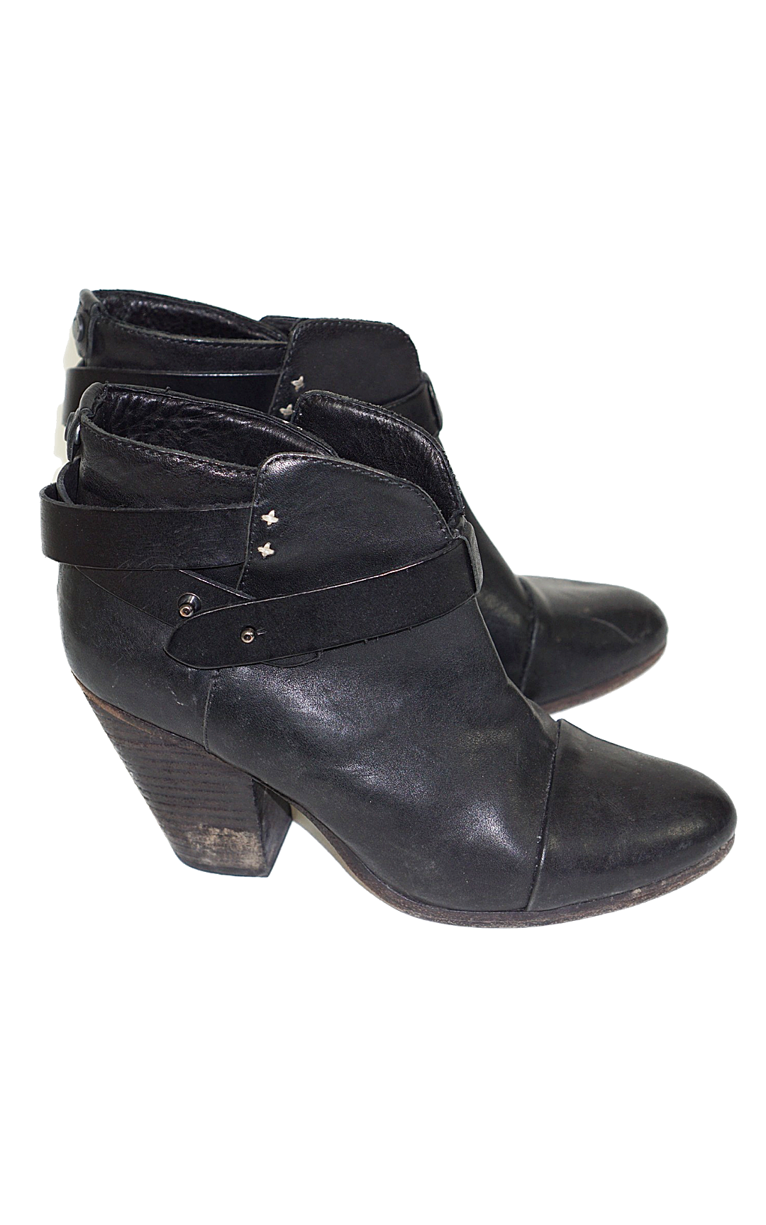 RAG & BONE Black Leather Ankle Boots