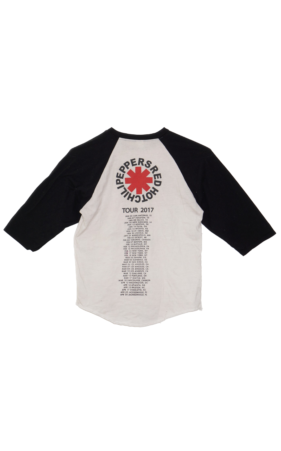 RED HOT CHILI PEPPERS 2017 Tour Jersey T-Shirt