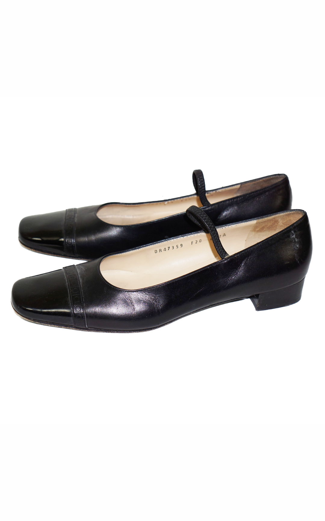 SALVATORE FERRAGAMO Black Mary Jane Flats