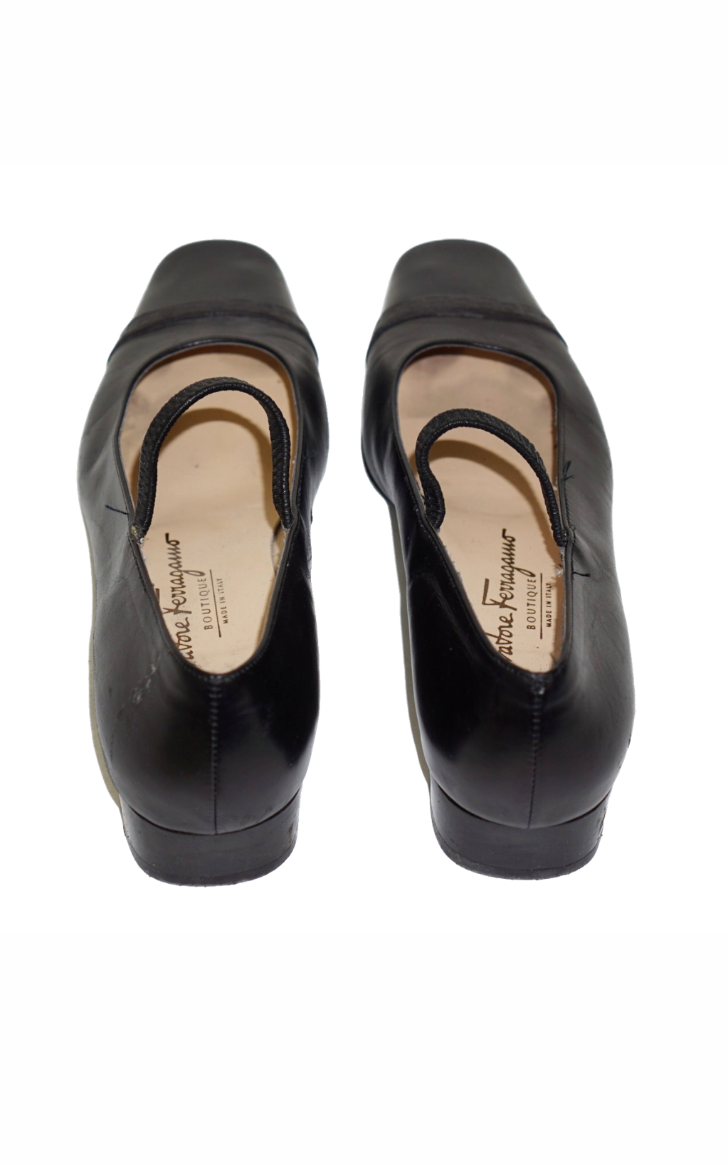 SALVATORE FERRAGAMO Black Mary Jane Flats