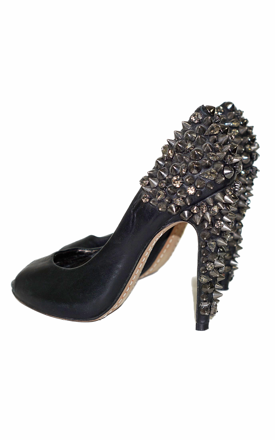 SAM EDELMAN Lorissa Black Spike Heels Shoes