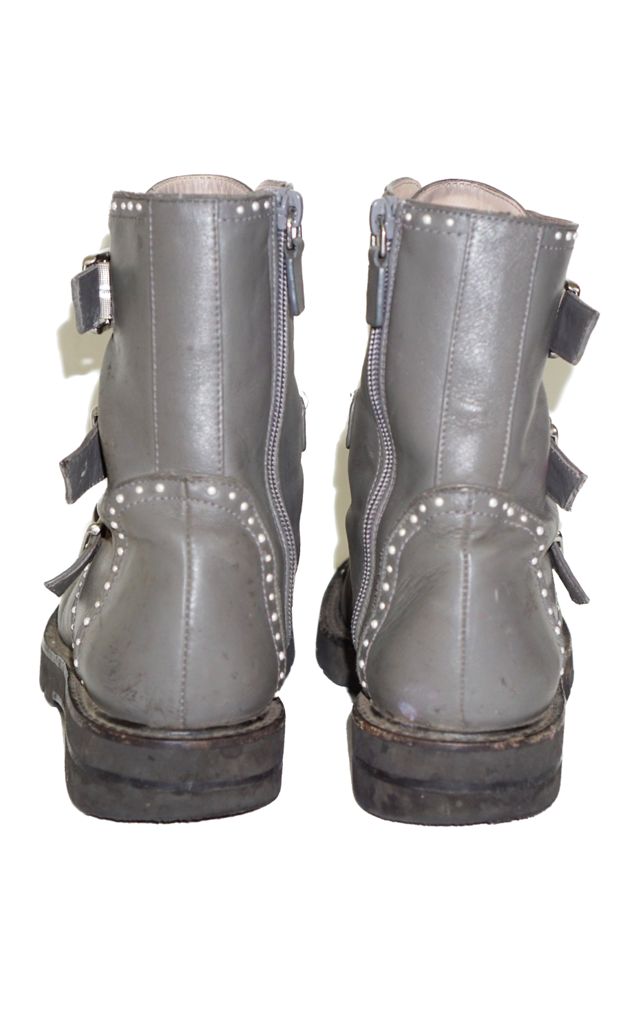 STUART WEITZMAN Jesse Studded Buckle Boots resellum