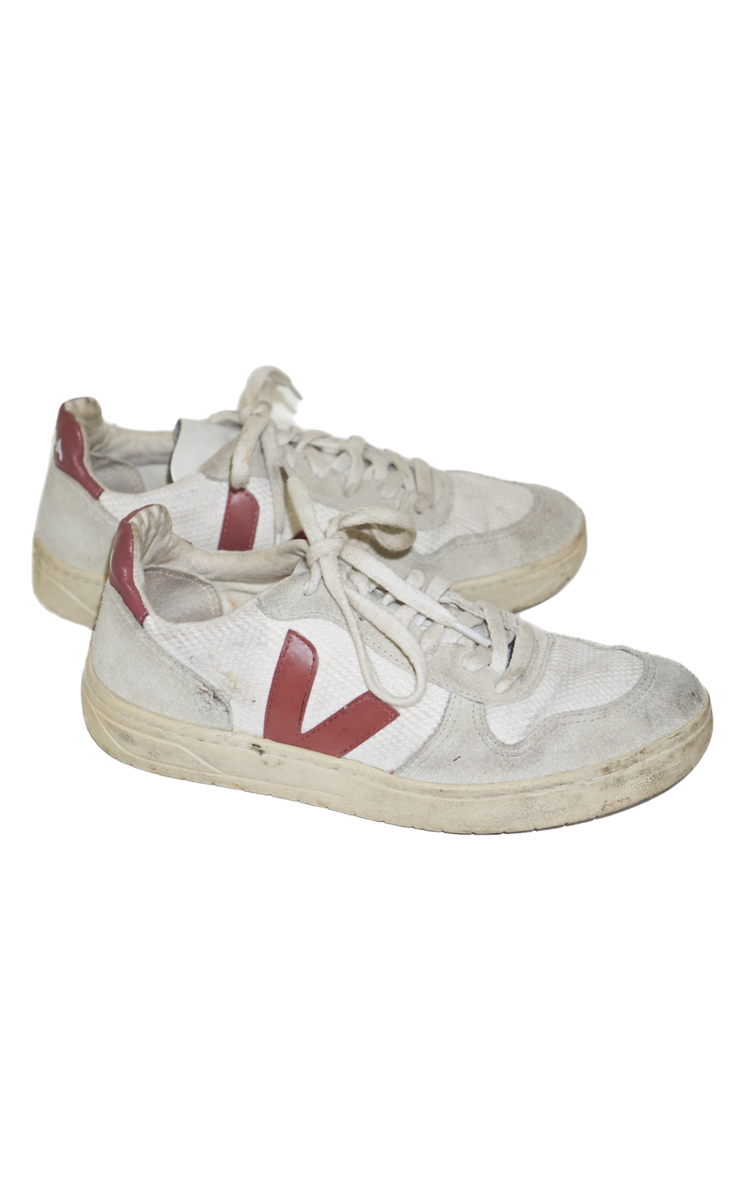 VEJA Logo Lace Up Sustainable Beige Sneakers resellum