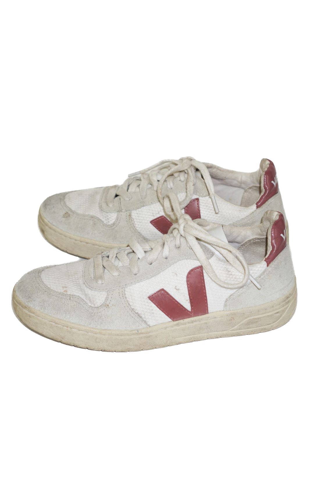 VEJA Logo Lace Up Sustainable Beige Sneakers resellum