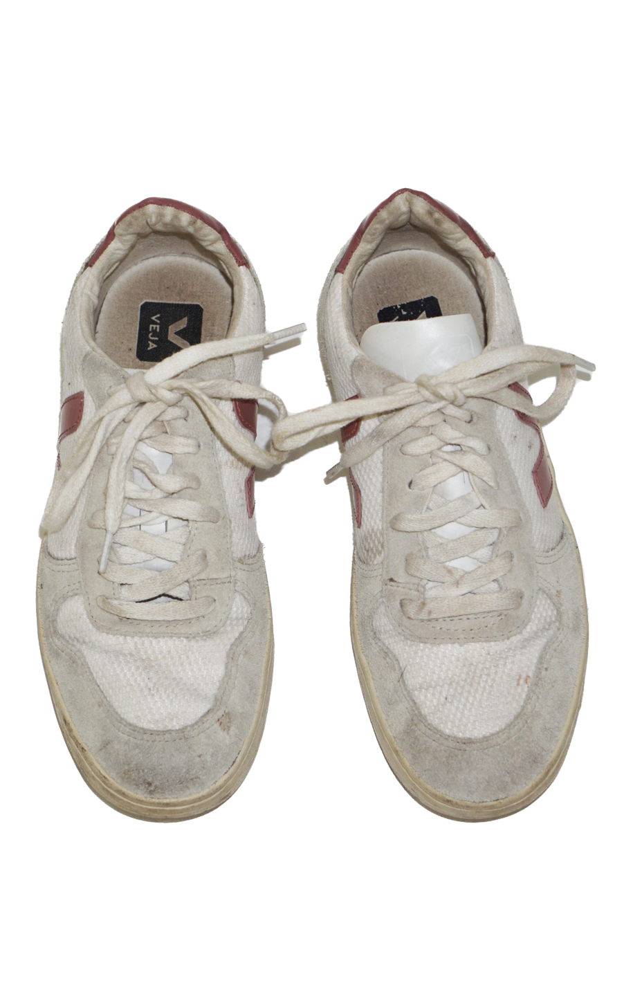 VEJA Logo Lace Up Sustainable Beige Sneakers resellum