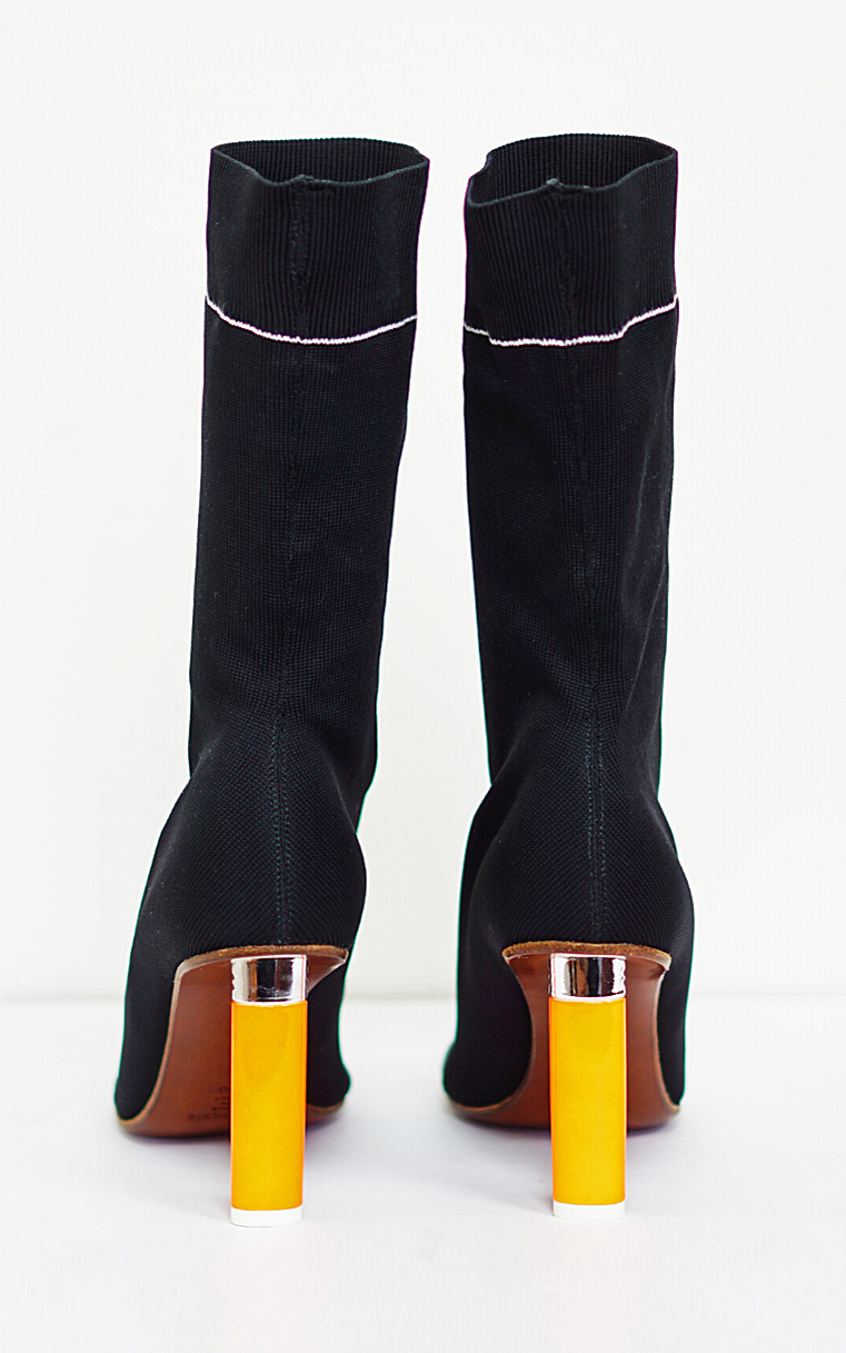 VETEMENTS Black Sock Ankle Boots
