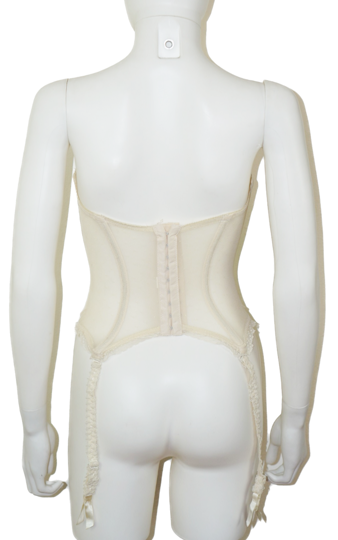 VICTORIAS SECRET VTG Beige Lace Bustier Corset