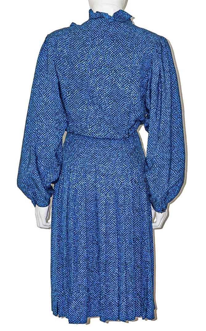 VINTAGE ALBERT NIPON Mock Neck Midi Dress