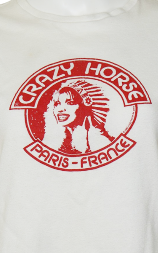 VINTAGE Crazy Horse De Paris Original 80s Top