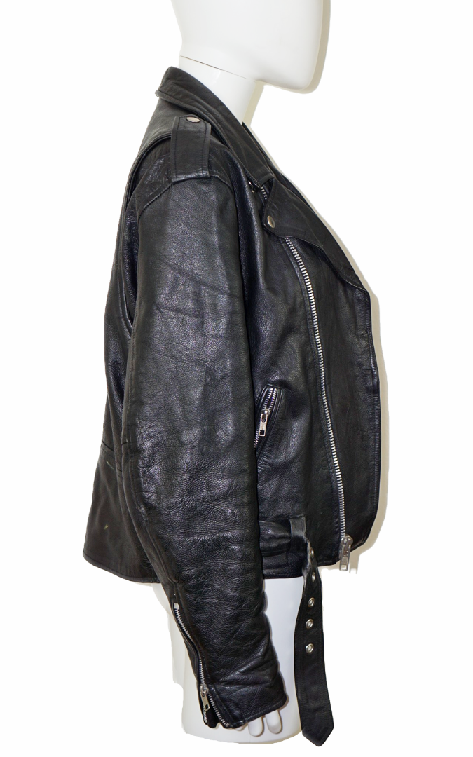 VINTAGE Custom Batman Leather Biker Jacket