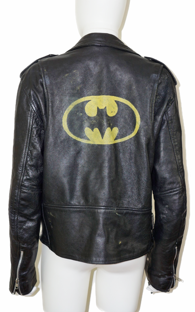 VINTAGE Custom Batman Leather Biker Jacket