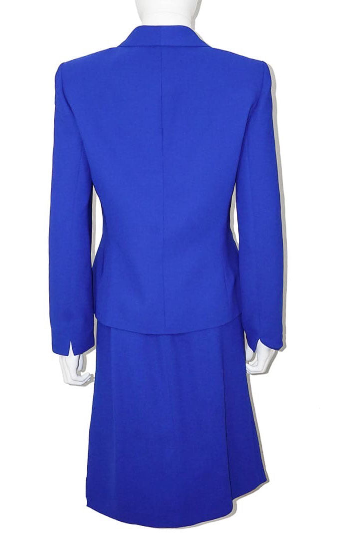 VINTAGE Kasper A.S.L. Blue Skirt Suit