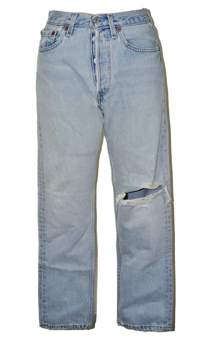 VINTAGE LEVI’S 501 80s USA Slim Jeans W 26” resellum