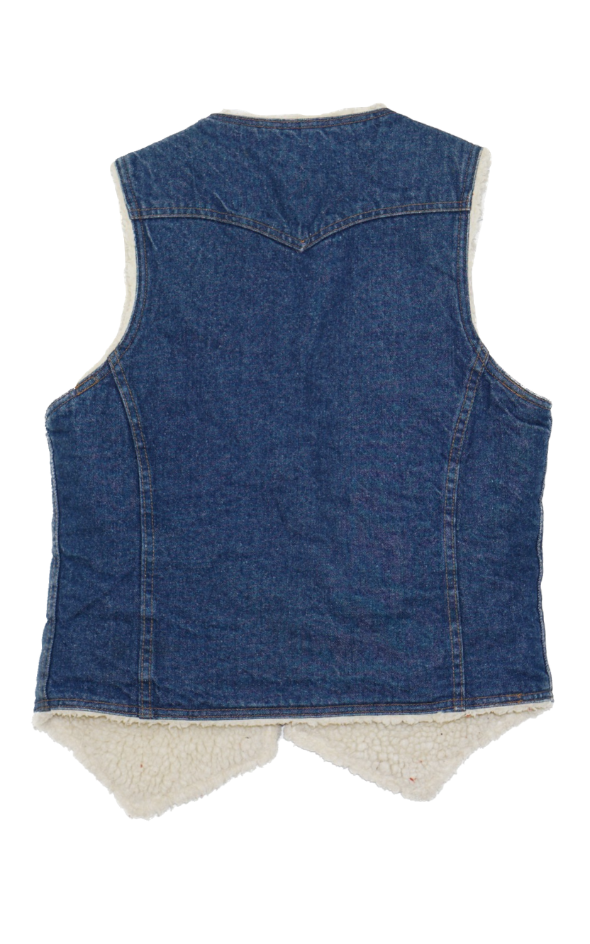 VINTAGE Levi's 70s Denim Sherpa Vest