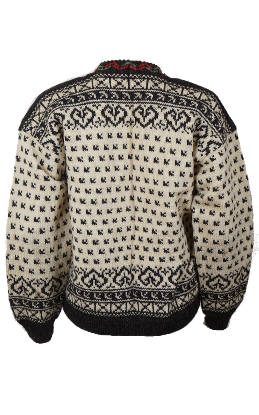 VINTAGE Nordic 60s Hand Knit Cardigan