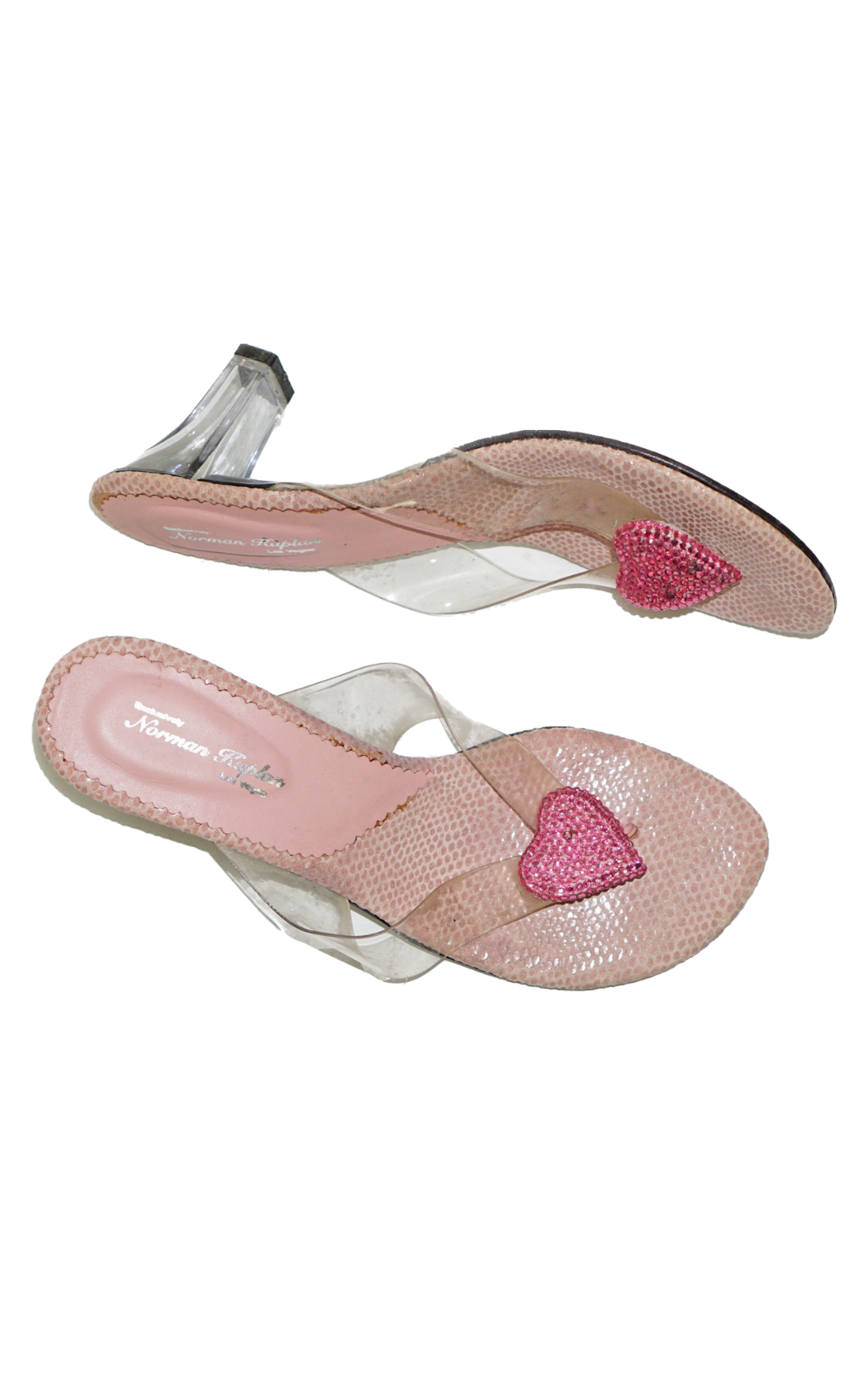 VINTAGE-Norman-Kaplan-Heart-Heeled-Sandals