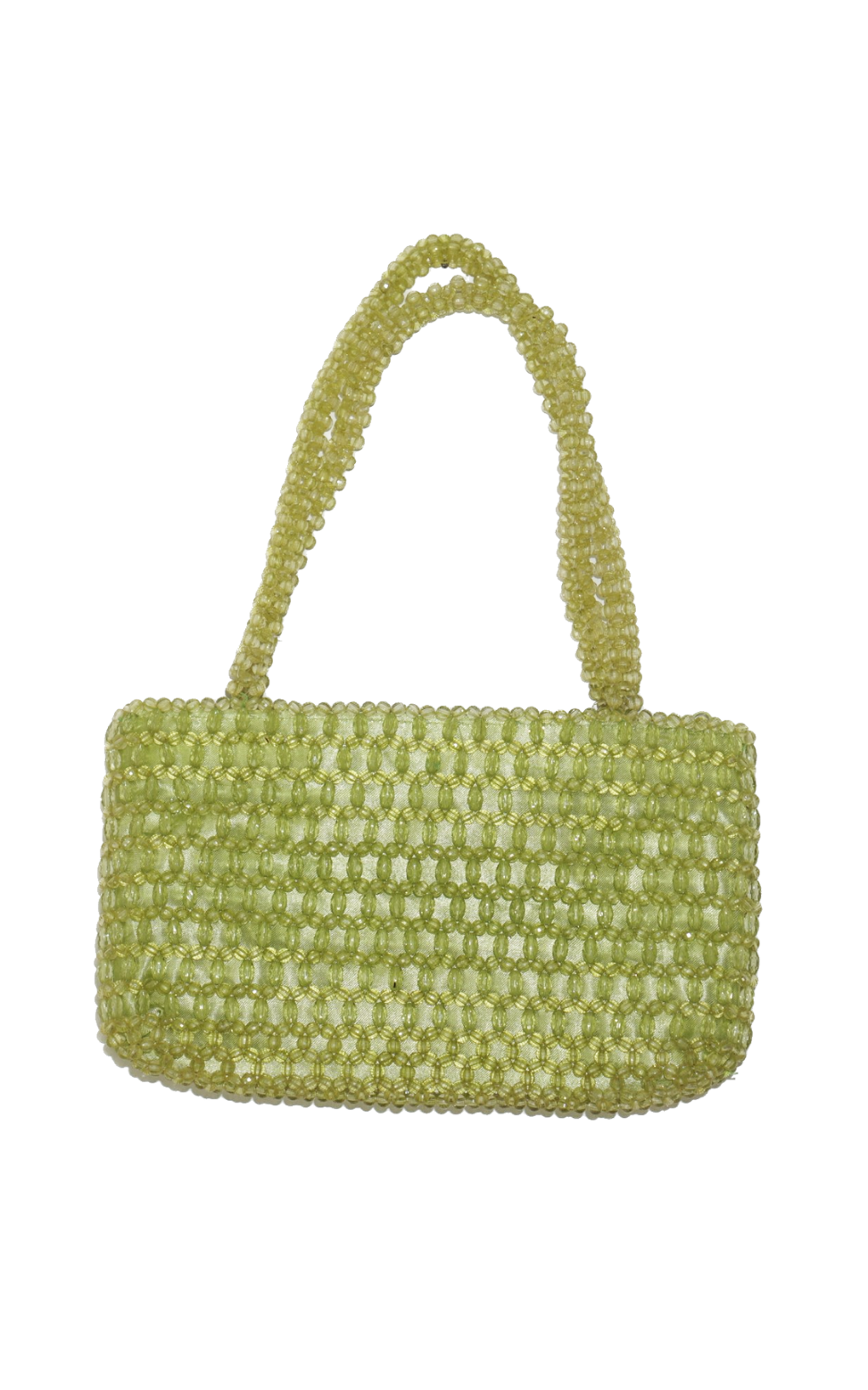 VINTAGE Bijoux Terner Green Y2K Beaded Bag