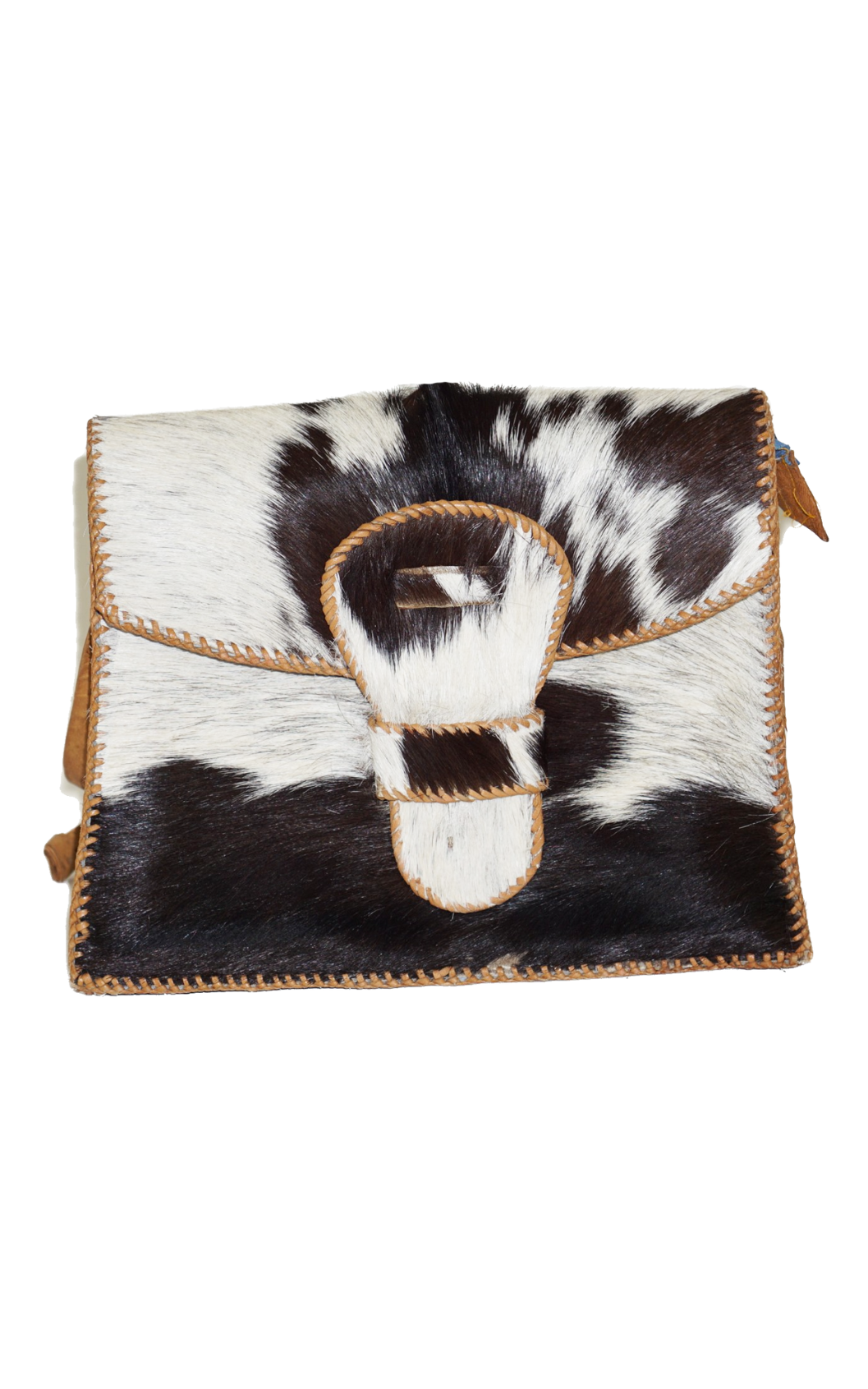 VINTAGE Custom Handmade Cowhide Fur Purse resellum
