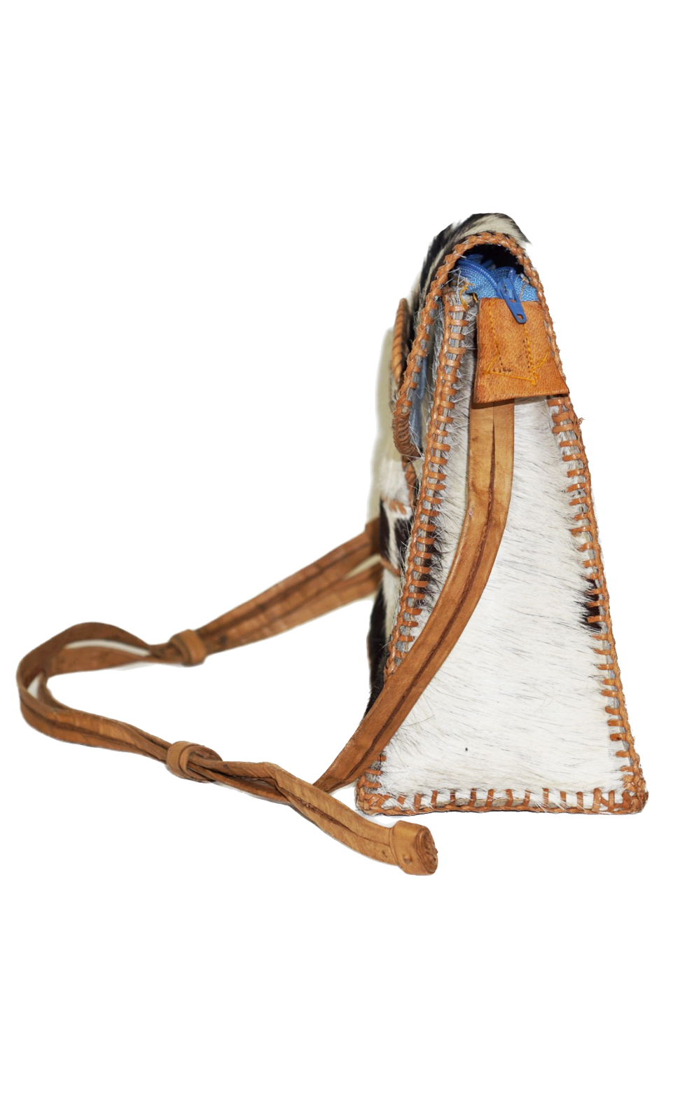 VINTAGE Custom Handmade Cowhide Fur Purse resellum