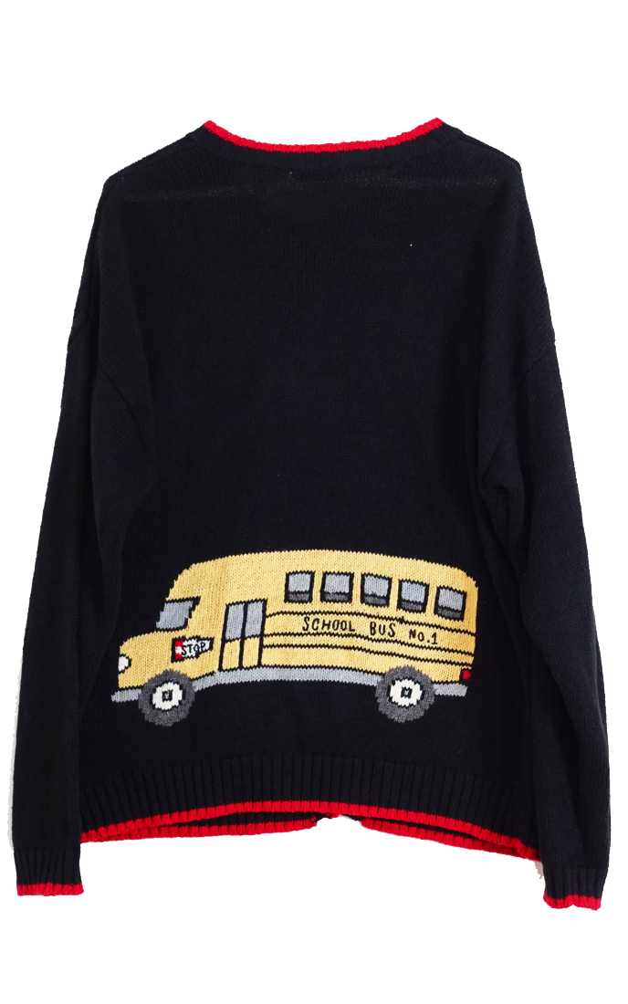 VINTAGE Knitted School Theme Cardigan