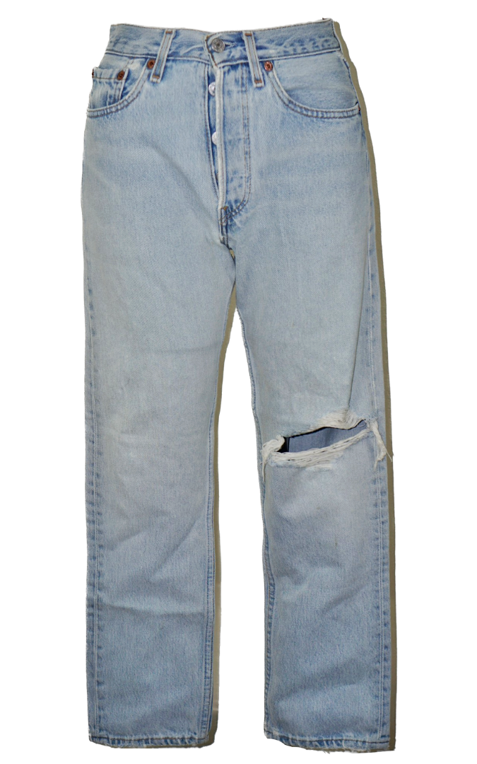 VINTAGE LEVI'S 501 80s USA Slim Jeans W 26” – resellum