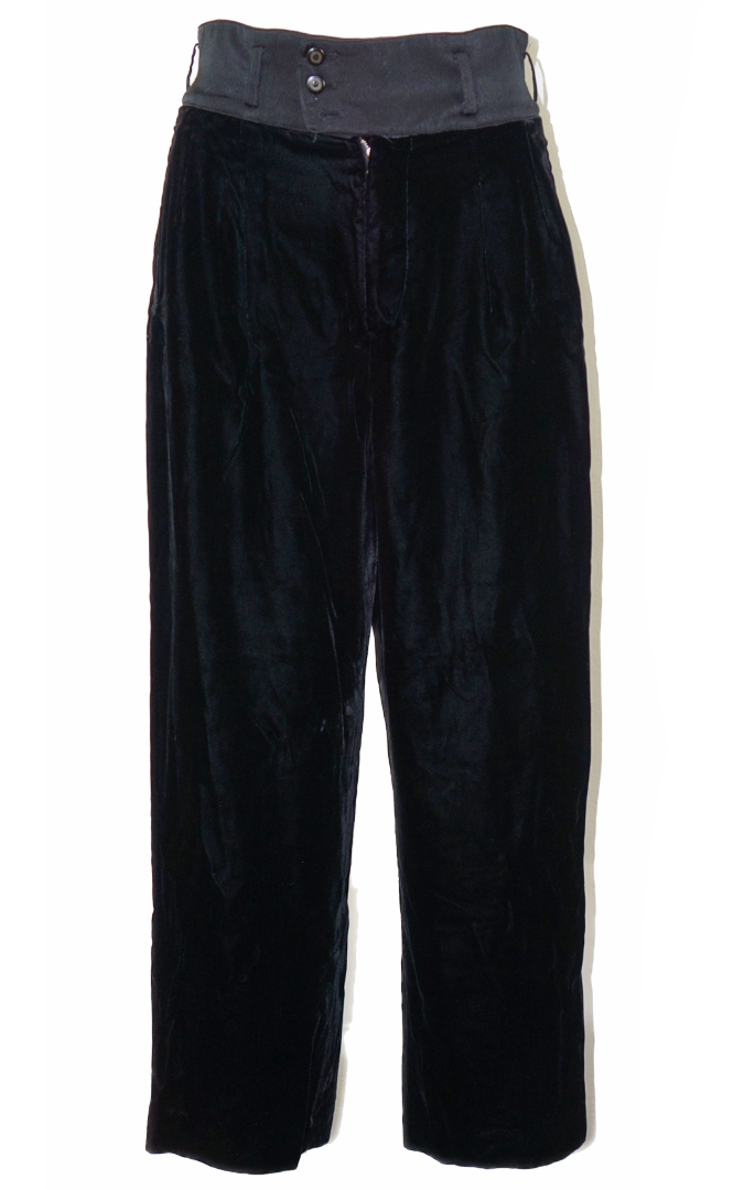 VINTAGE MATSUDA Velvet High Waisted Pants