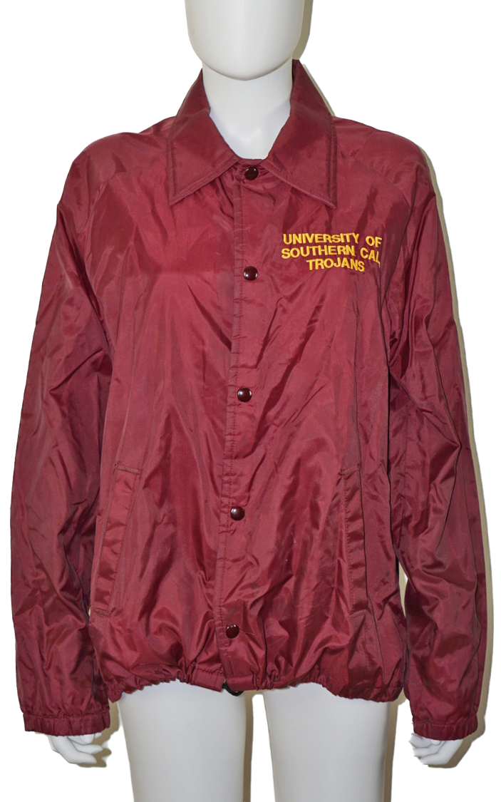 VINTAGE USC Trojans Cardinal Windbreaker